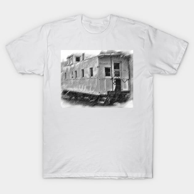 The Caboose T-Shirt by KirtTisdale